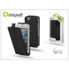 Muvit I-MUSLI0070 Slim Flip iPhone 5 tok fekete